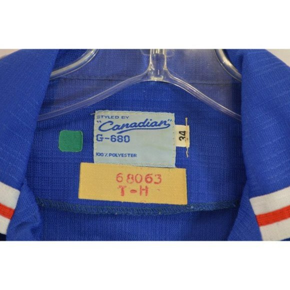 Vintage Trade Coat or Dress Blue with White and Red Stripes Zip Up - Picture 7 of 10